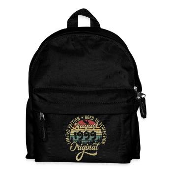 August 1999 Birthday Gift August 1999 August - Kids' Backpack - black - Front