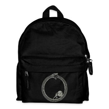 Ouroboros und Sisyphos absurde Philosophie Kunst - Kinder Rucksack - Schwarz - Vorne