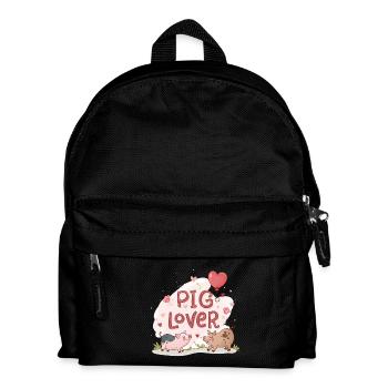 Pig lover - Kids' Backpack - black - Front