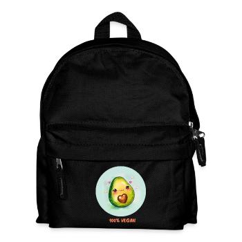 Vegan Avocado - Kids' Backpack - black - Front