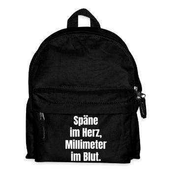 Chips in the heart, millimeters in the blood - Kids' Backpack - black - Front