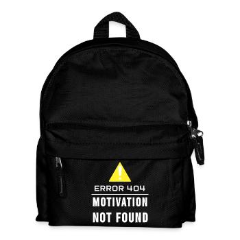 motivation not found - Kids' Backpack - black - Front