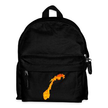 Norway - Norge - Norwegen - Flagge - Skandinavien - Kinder Rucksack - Schwarz - Vorne
