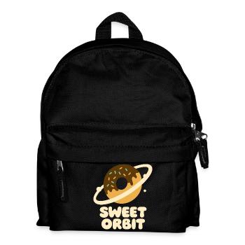 Mignon orbite beignet planète - Sac à dos Enfant - noir - Devant
