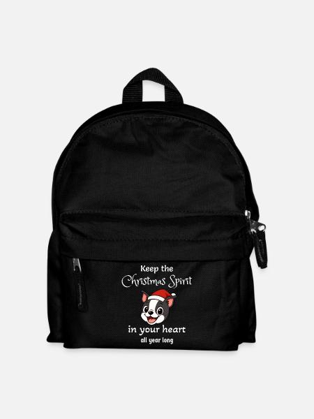 Boston - Weihnachtsstimmung - Kinder Rucksack - Schwarz
