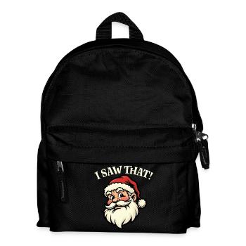Ich habe das gesehen - den Weihnachtsmann - Kinder Rucksack - Schwarz - Vorne