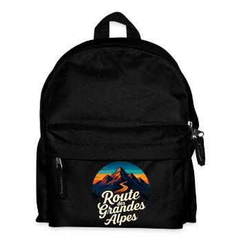 Route des Grandes Alpes Vintage - Kids' Backpack - black - Front