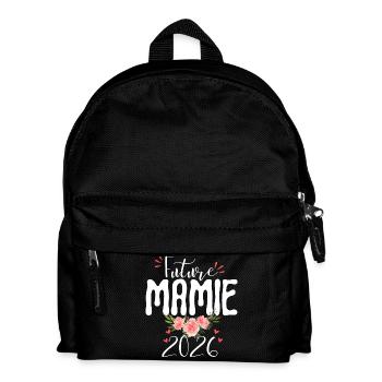 Future Granny 2026 Ankündigung Schwangerschaft Oma - Kinder Rucksack - Schwarz - Vorne