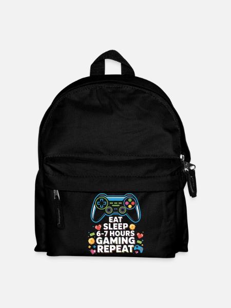 Six Seven Geek 67 Meme Lustiges Gaming - Kinder Rucksack - Schwarz