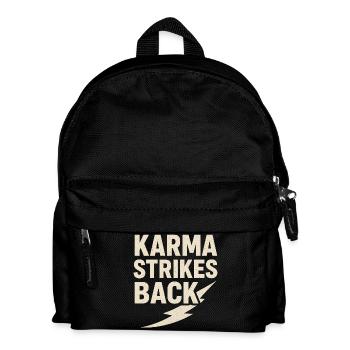 Karma Strikes Back Vintage Bolt - Kids' Backpack - black - Front