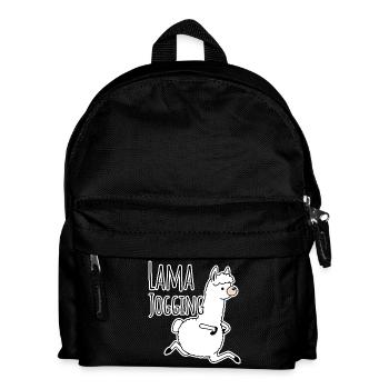 Llama jogging - funny, he jogs like a llama! - Kids' Backpack - black - Front
