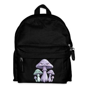 Dreamy pastel mushrooms - Kids' Backpack - black - Front