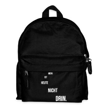 More is not possible today - Kids' Backpack - black - Front