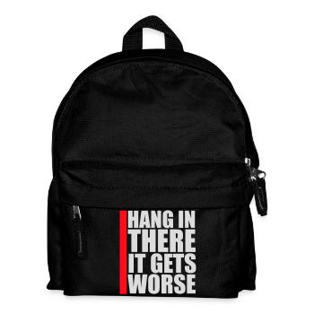 Tiens bon, ça empire. Drôle de plaisir. Dire - Sac à dos Enfant - noir - Devant
