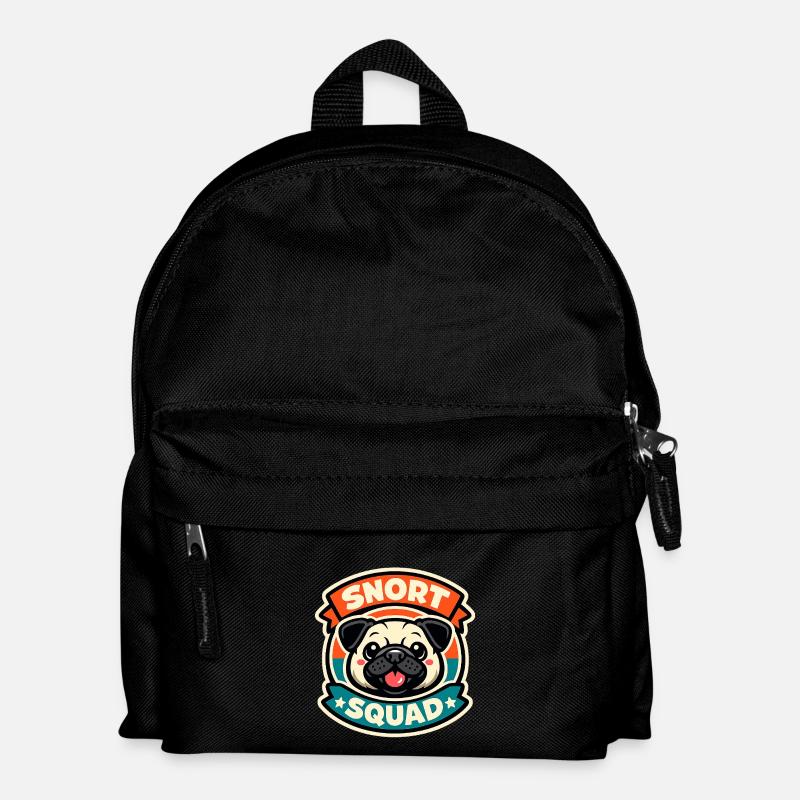 Snort Squad - Bouledogue français ronflant - Sac à dos Enfant - noir
