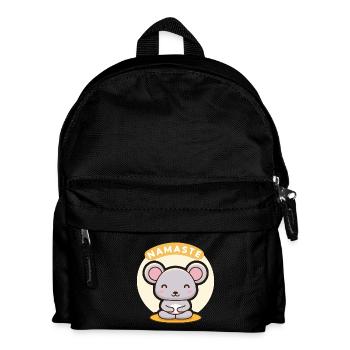 Namaste Zen Mouse - Kids' Backpack - black - Front