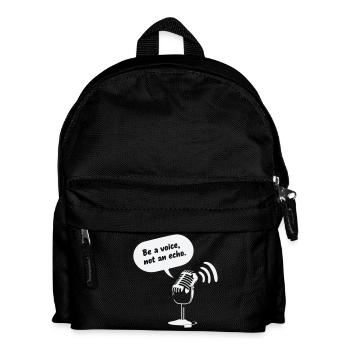 Be a Voice, Not an Echo - Kids' Backpack - black - Front