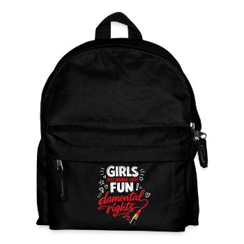 Fund-damental Rights – Strong Women's Statement - Kids' Backpack - black - Front