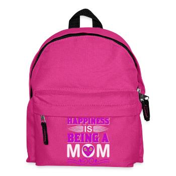 Glück ist, eine Mutter zu sein Mutterschaftsshirt - Kinder Rucksack - Fuchsia - Vorne