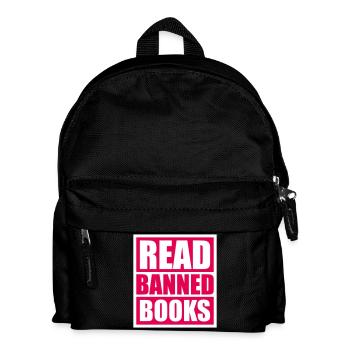 Read Banned Books Verbotene Bücher Lesen Freiheit - Kids' Backpack - black - Front
