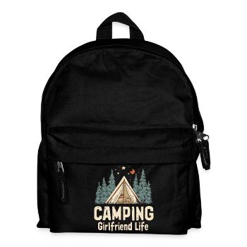 Camping Girlfriend Saying Camping Girlfriend Life Ca - Kids' Backpack - black - Front