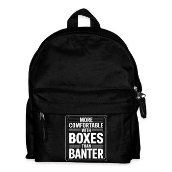 Des boîtes plutôt que des plaisanteries - Sac à dos Enfant - noir - Devant