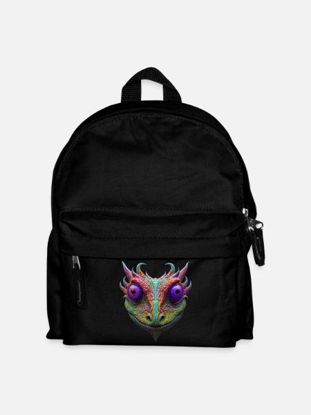 Mystic Toad/Frog/Gecko/Lizzard/Alien - Kids' Backpack - black