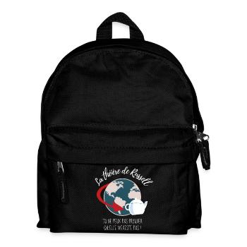 La théière de Russell (texte blanc) - Sac à dos Enfant - noir - Devant