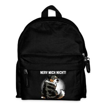 Nerv Mich Nicht Australian Shepherd Aussie Aussies - Kinder Rucksack - Schwarz - Vorne