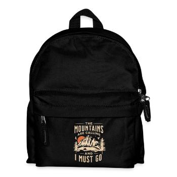 Mountain calls: Adventure hike - Kids' Backpack - black - Front