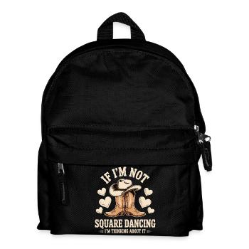 Square Dancing Square Dancer Gift - Kids' Backpack - black - Front