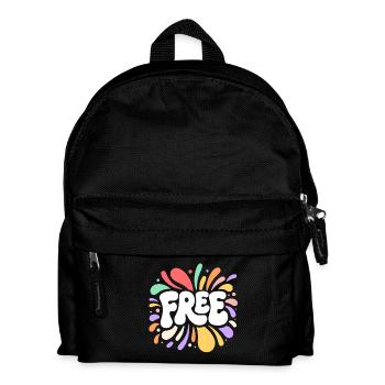 FREE multi-coloured glow - Kids' Backpack - black - Front