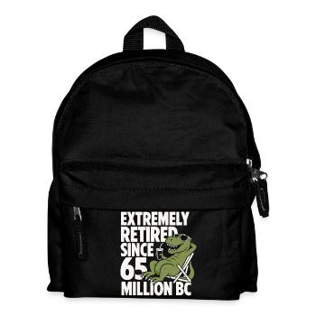 Extremely Retired Since 65 T-Rex - Kinder Rucksack - Schwarz - Vorne