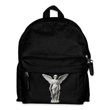 Winged Guardian Angel with Sword - Kids' Backpack - black - Front