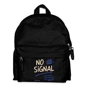 No Signal – Disconnected Vibes - Kids' Backpack - black - Front