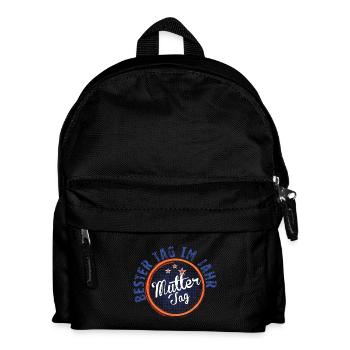 Muttertag! - Kinder Rucksack - Schwarz - Vorne