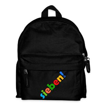 SIEBEN 7 JAHRE 7. GEBURTSTAG - Kinder Rucksack - Schwarz - Vorne