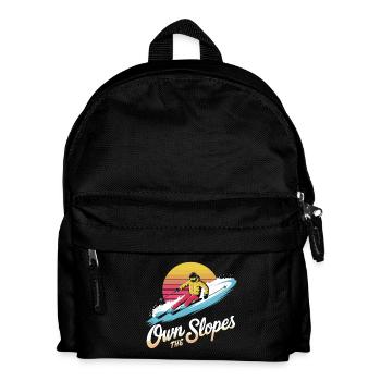 Own the Slopes - Retro Ski Style - Kids' Backpack - black - Front