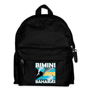 Bimini Bahamas Flagge - Kinder Rucksack - Schwarz - Vorne