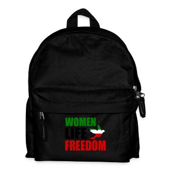 Women life freedom - Kids' Backpack - black - Front