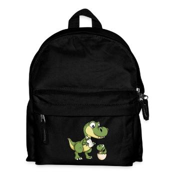 Dinosaurier Milch Baby Dino Dinos Geschwister - Kinder Rucksack - Schwarz - Vorne