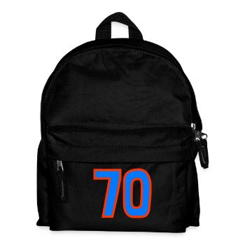 70. 70 ANS. 70e ANNIVERSAIRE. ANNIVERSAIRE 70 ANS. - Sac à dos Enfant - noir - Devant
