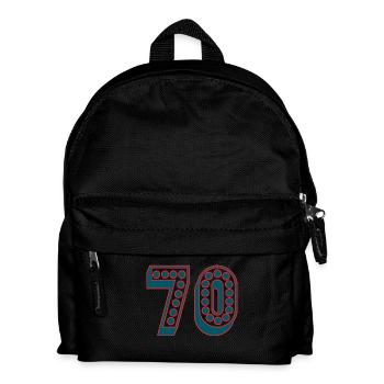 70. 70 ANS. 70e ANNIVERSAIRE. ANNIVERSAIRE 70 ANS. - Sac à dos Enfant - noir - Devant
