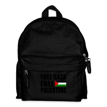 Free gaza Free palestine - Sac à dos Enfant - noir - Devant
