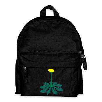 Löwenzahn - Kinder Rucksack - Schwarz - Vorne