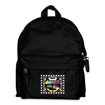 Big Bang Testbild Standbild BBT - Kinder Rucksack - Schwarz - Vorne