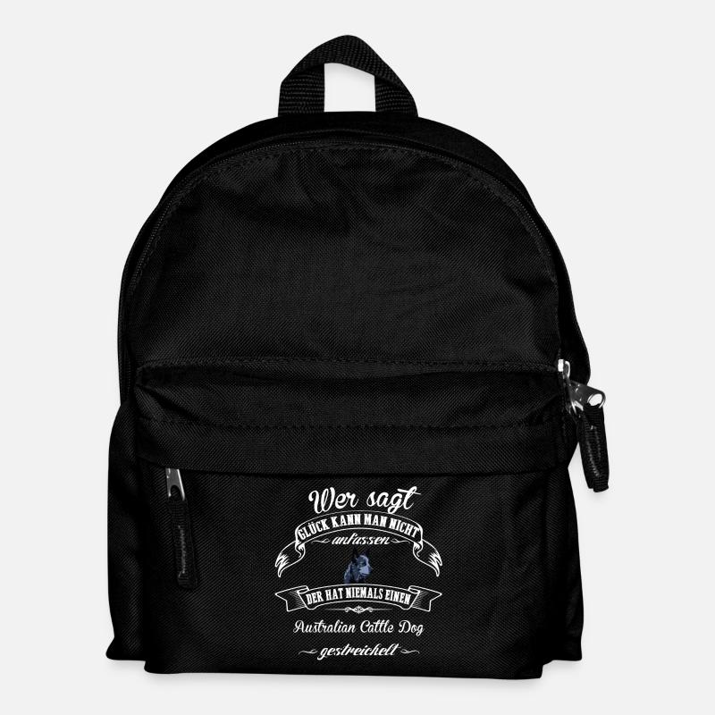 Australian Cattle Dog Happiness - Kids' Backpack - black