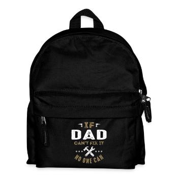Dad Can Fix It - Kids' Backpack - black - Front