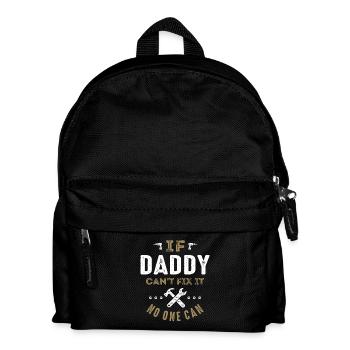 Daddy Can Fix It - Kids' Backpack - black - Front