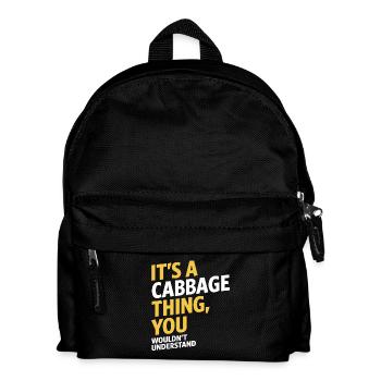 Cabbage Thing - Kids' Backpack - black - Front